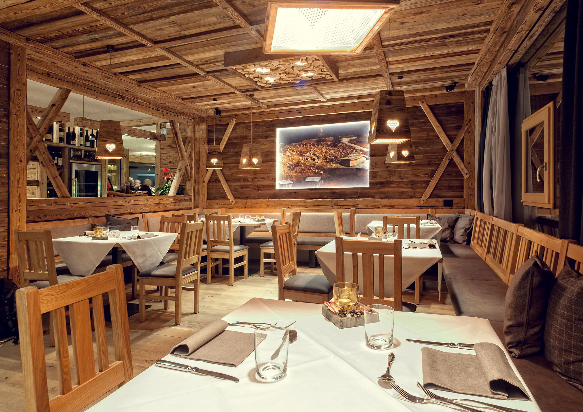 Alpine Hotel Gran Foda' San Vigilio Di Marebbe Ristorante foto
