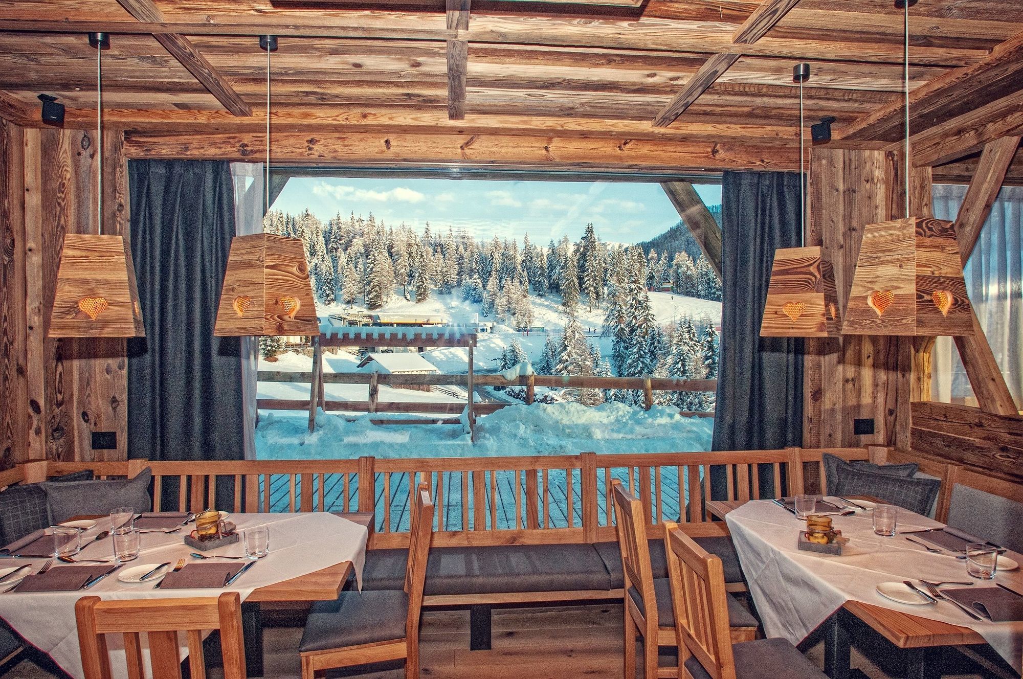 Alpine Hotel Gran Foda' San Vigilio Di Marebbe Ristorante foto